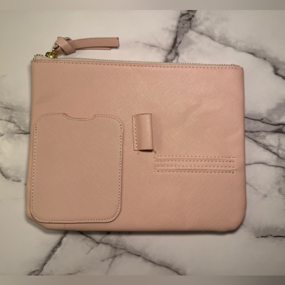 Indigo Office / Travel Pouch – Blush Pink